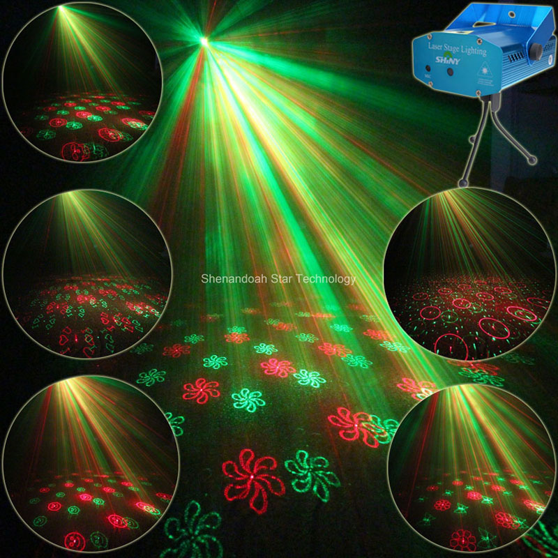 red and green laser light show